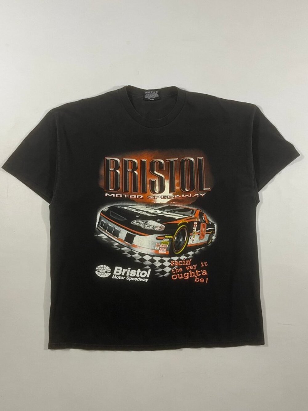 Vintage Y2K Chase Authentics Bristol Motor Speedway Night Warriors NASCAR Tee XL